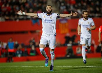 فيديو بنزيما يسجل هدفين وي صاب في فوز ريال مدريد بثلاثية أمام مايوركا