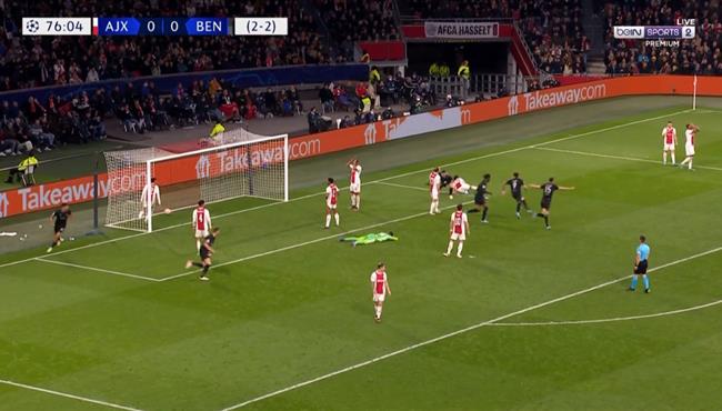 هدف فوز بنفيكا علي اياكس 1 0 دوري ابطال اوروبا