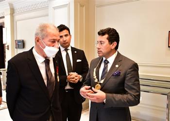 وزير الرياضة يشهد اجتماع اتحاد اللجان الأولمبية الوطنية الإفريقية