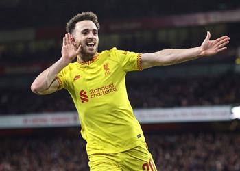 فيديو جوتا يسجل هدف ليفربول الأول أمام آرسنال وكلوب يستبدله بـ محمد صلاح