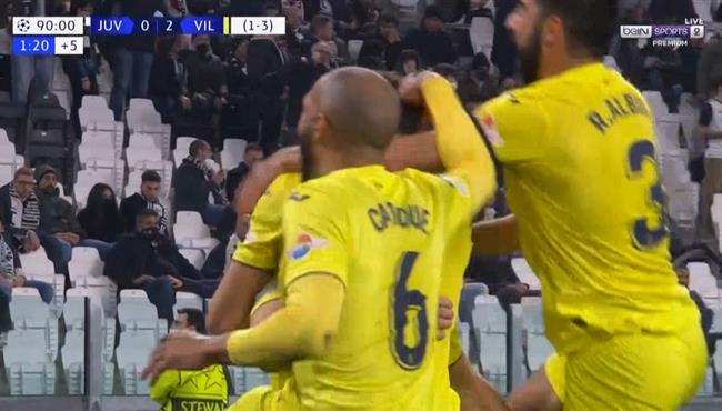 هدف فياريال الثالث في مرمي يوفنتوس 3 0 دوري ابطال اوروبا