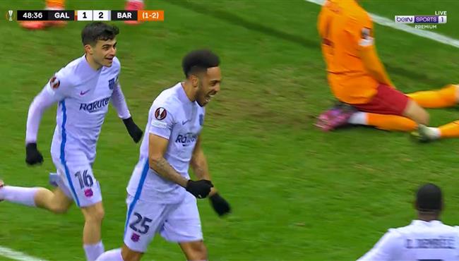 هدف اوباميانج في مرمي جالطة سراي بالدوري الاوروبي