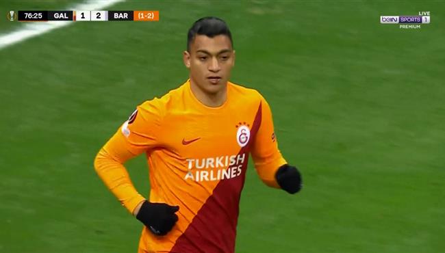 ملخص لمسات مصطفي محمد امام برشلونة في الدوري الاوروبي