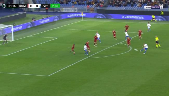 هدف عالمي في مباراة روما وفيتيسه بدوري المؤتمر الاوروبي