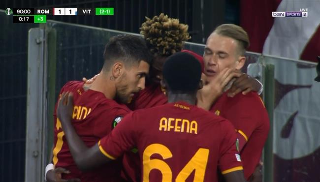 اهداف مباراة روما وفيتيسه 1 1 دوري المؤتمر الاوروبي