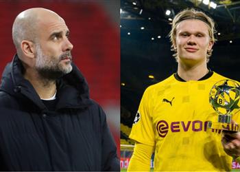 جوارديولا عن مفاوضات مانشستر سيتي وهالاند نوقع مع 50 لاعب ا كل شهر