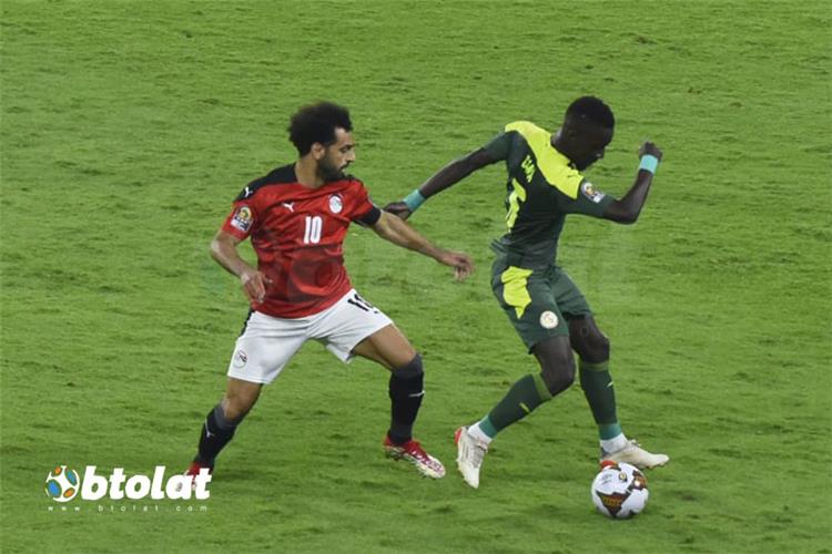 محمد صلاح في مباراة مصر والسنغال