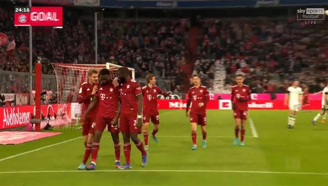 اهداف مباراة بايرن ميونخ و يونيون برلين 4 0 الدوري الالماني