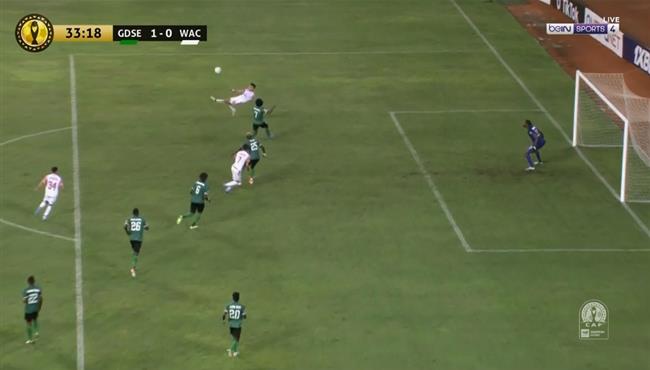 مؤيد اللافي كاد ان يسجل هدف مقصية عالمي في مباراة الوداد وساجرادا