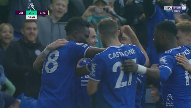 اهداف مباراة ليستر سيتي وبرينتفورد 2 1 الدوري الانجليزي