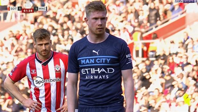 هدف دي بروين في مرمي ساوثهامبتون بكأس الاتحاد الانجليزي