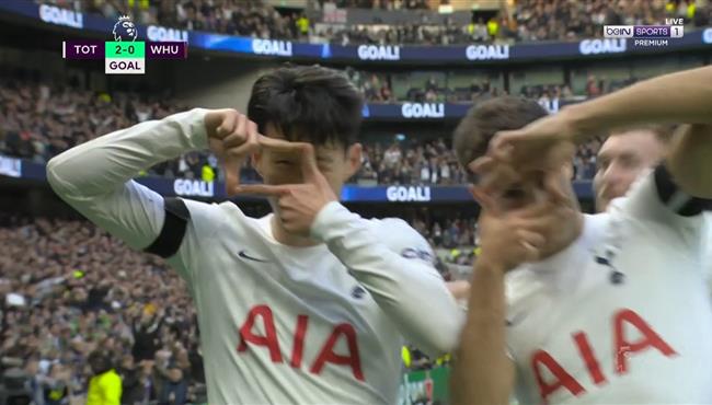 هدف سون الرائع في مرمي وست هام بالدوري الانجليزي