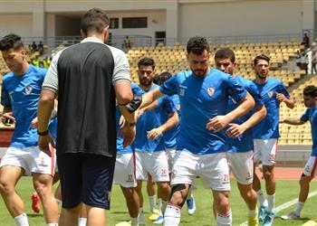 مران الزمالك فقرة بدنية وجلسة خاصة بين فيريرا ولاعب الفريق