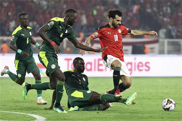 محمد صلاح في مباراة مصر والسنغال