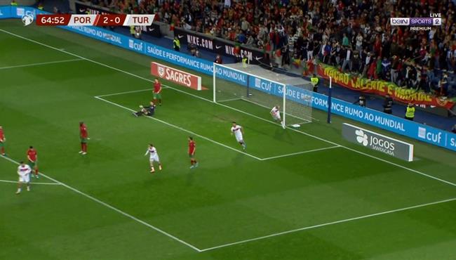 هدف تركيا الاول في مرمي البرتغال بتصفيات كأس العالم