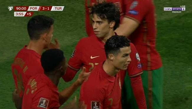 هدف البرتغال الثالث في مرمي تركيا بتصفيات كأس العالم