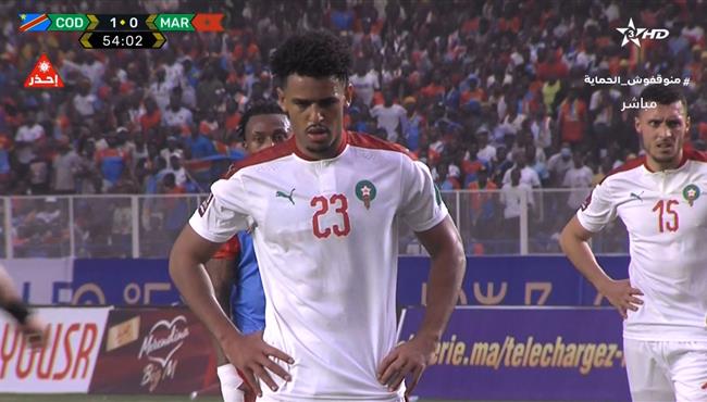 ريان ماي يهدر ركلة جزاء للمغرب امام الكونغو بتصفيات كاس العالم