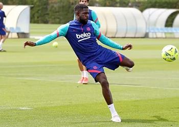 ماركا أومتيتي يقترب من العودة إلى تدريبات برشلونة