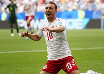 فيديو بعد 287 يوم ا من سقوطه المروع إريكسن يسجل هدف ا للدنمارك أمام هولندا