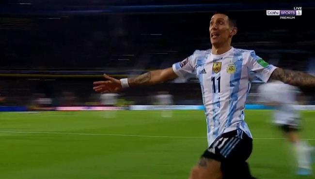 هدف دي ماريا الرائع في مرمي فنزويلا بتصفيات كأس العالم