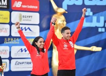 صورة مصر تحصد ذهبية الزوجي المختلط بكأس العالم للخماسي الحديث