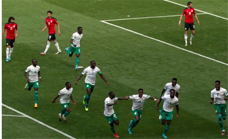 من مباراة مصر والسنغال