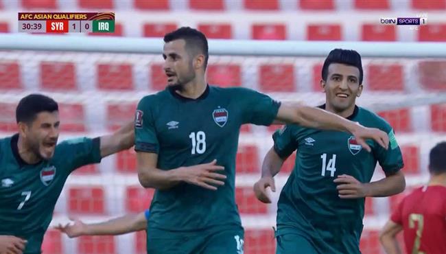 اهداف مباراة العراق وسوريا 1 1 تصفيات كأس العالم