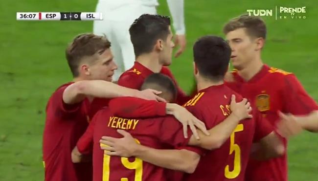 اهداف مباراة اسبانيا وايسلندا 5 0 مباراة ودية