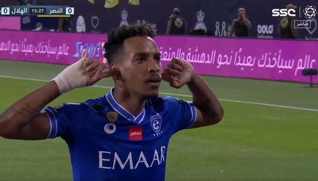 هدف الهلال الاول في مرمي النصر ماثيو بيريرا