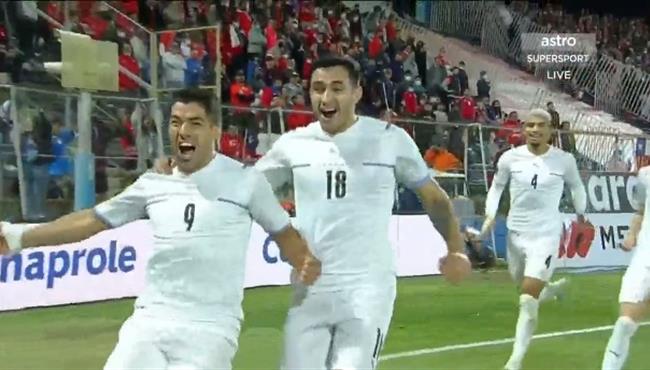 اهداف مباراة اوروجواي وتشيلي 2 0 تصفيات كأس العالم