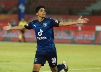 فيديو إبراهيم عادل يسجل هدف بيراميدز الثاني أمام المقاولون