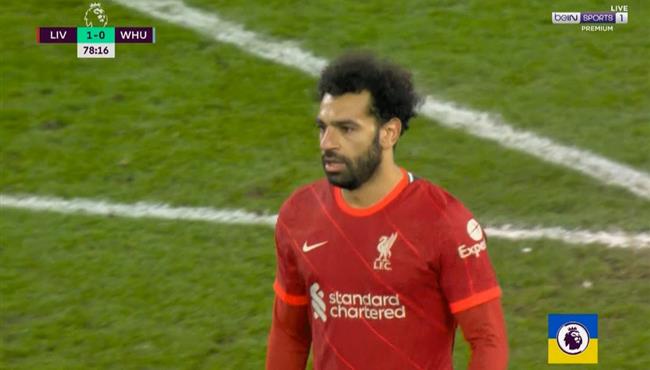 رد فعل محمد صلاح بعد تبديله في مباراة ليفربول ووست هام
