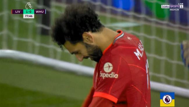 محمد صلاح يهدر هدف محقق امام وست هام بالدوري الانجليزي