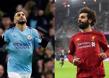 محرز يتفوق على محمد صلاح بعد هدفيه ضد مانشستر يونايتد