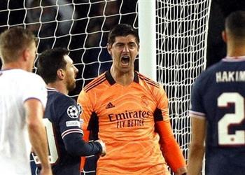 كورتوا التصدي لركلة جزاء ميسي ليس له قيمة إذا لم يتأهل ريال مدريد