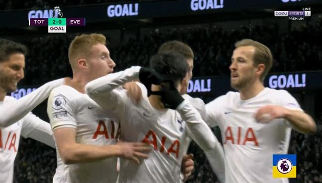 اهداف مباراة توتنهام وايفرتون 5 0 الدوري الانجليزي