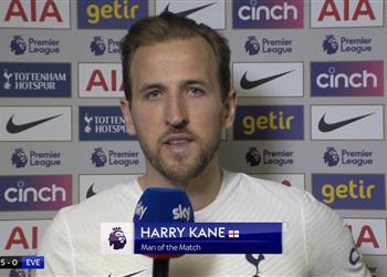 هاري كين يكشف سر تألقه أمام إيفرتون ويصر ح طموحنا التأهل لدوري أبطال أوروبا