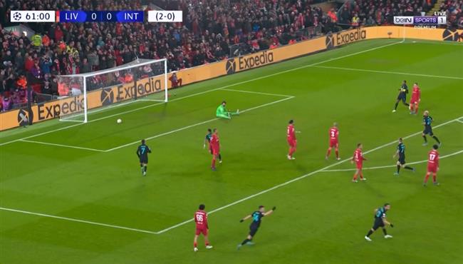 هدف فوز انتر ميلان علي ليفربول 1 0 دوري ابطال اوروبا