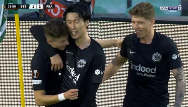 اهداف مباراة اينتراخت فرانكفورت وريال بيتيس 2 1 الدوري الاوروبي