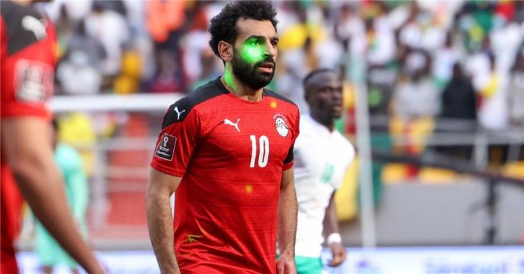 محمد صلاح خلال مباراة مصر والسنغال
