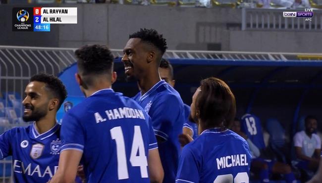 هدف الهلال الثاني في مرمي الريان بدوري ابطال اسيا