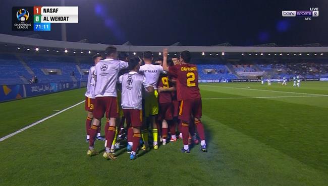 اهداف مباراة الوحدات الاردني وناساف كارشي 0 2 دوري ابطال اسيا
