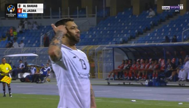 هدف الشباب الاول في مرمي الجزيرة بدوري ابطال اسيا