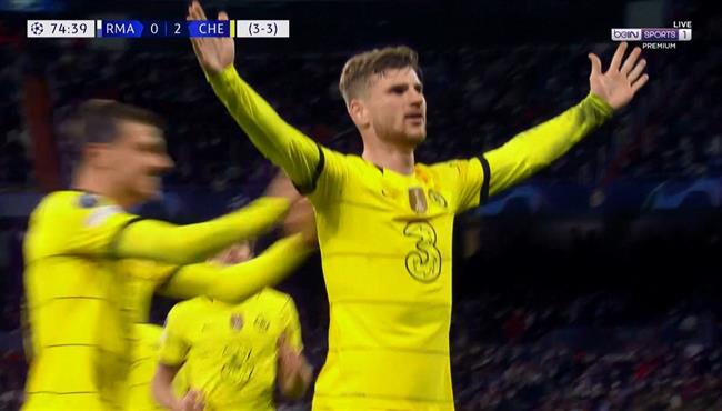 هدف فيرنر العالمي في مرمي ريال مدريد بدوري ابطال اوروبا
