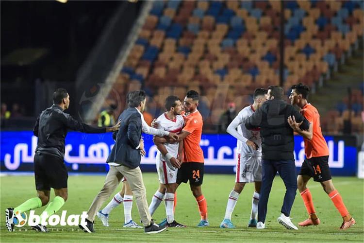 احمد البحراوي في مباراة الزمالك وفاركو