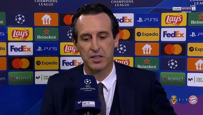 تصريحات ايمري مدرب فياريال بعد اقصاء بايرن ميونخ من دوري ابطال اوروبا