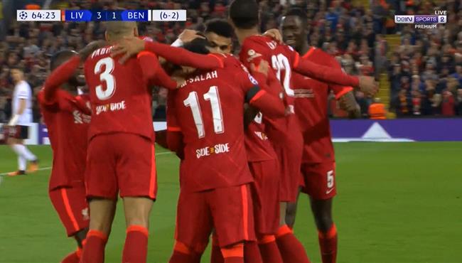 اهداف مباراة ليفربول وبنفيكا 3 3 دوري ابطال اوروبا