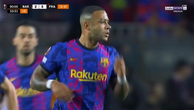 هدف برشلونة الثاني في مرمي اينتراخت فرانكفورت بالدوري الاوروبي