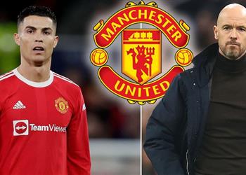 ديلي ستار توضح موقف تين هاج من استمرار رونالدو في مانشستر يونايتد