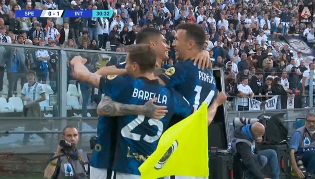 اهداف مباراة انتر ميلان وسبيزيا 3 1 الدوري الايطالي